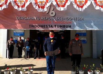 PLTU Sumsel 8 Laksanakan Upacara Peringatan HUT RI Ke 76