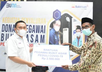 PT Bukit Asam Tbk Peduli, Bantu Warga Terdampak Pandemi Covid-19