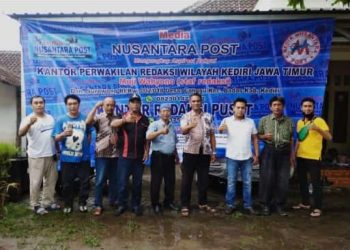 Tasyakuran Barokah lahirnya Biro Media Nusantarapost Kediri. 
