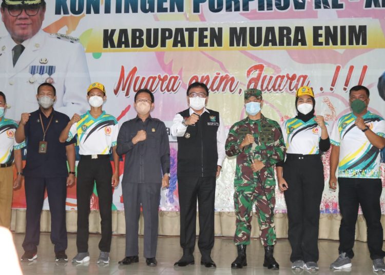 Pj. Bupati Muara Enim dan KONI Kab Muara Enim Targetkan 3 Besar di Porprov XIII di OKU Raya