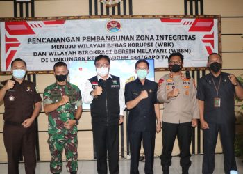 Kodim 0404/Muara Enim Canangkan Penyelenggaraan Pemerintahaan Yang Berintegritas Menuju WBK dan WBBM