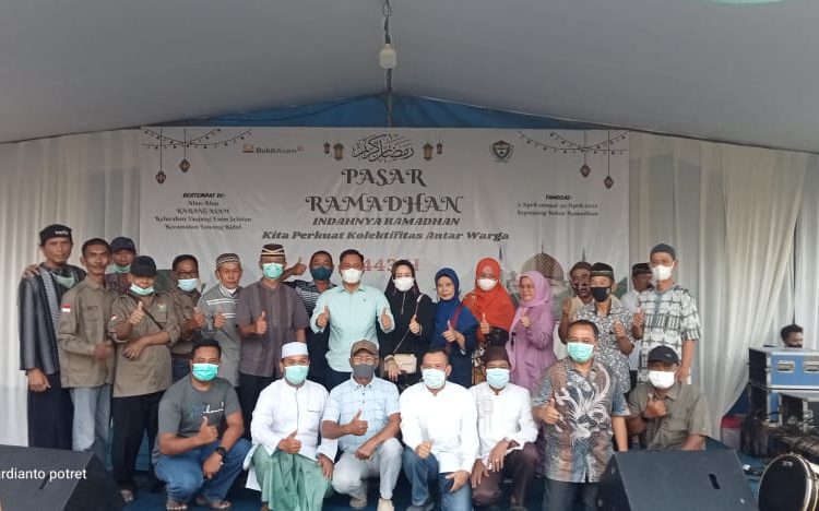 Dengan Tema “Indahnya Ramadhan Kita Perkuat Kolektifitas Antar Warga” Pasar Ramadhan Karang Asam di Buka