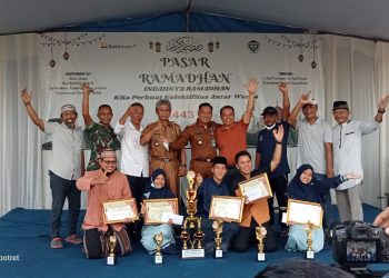 Pasar Ramadhan Karang asam 1443 Hijriyah Ditutup Dengan Pengumuman Pemenang Lomba Marawis
