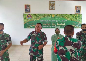 Keluarga Besar Koramil 404-05 Tanjung Enim Gelar Halal Bihalal