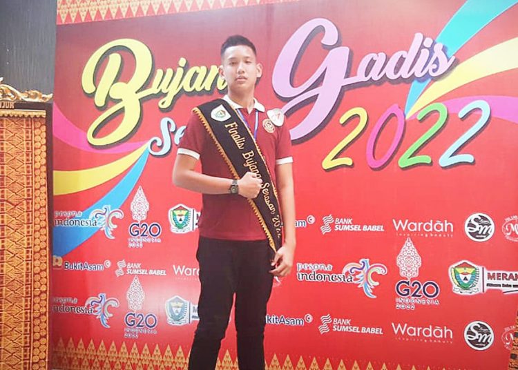 Ayo dukung…!!! M. Andre Meidiansyah dalam ajang Bujang Gadis Serasan 2022