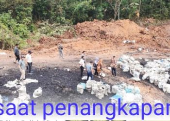 Polsek Lawang Kidul Amankan 8 Penambang Ilegal Batubara