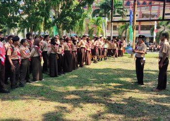 Semarakkan Hari Pramuka ke 61 Kwartir Cabang Gerakan Pramuka Muara Enim Adakan Perlombaan Sout Serasan Competation IV