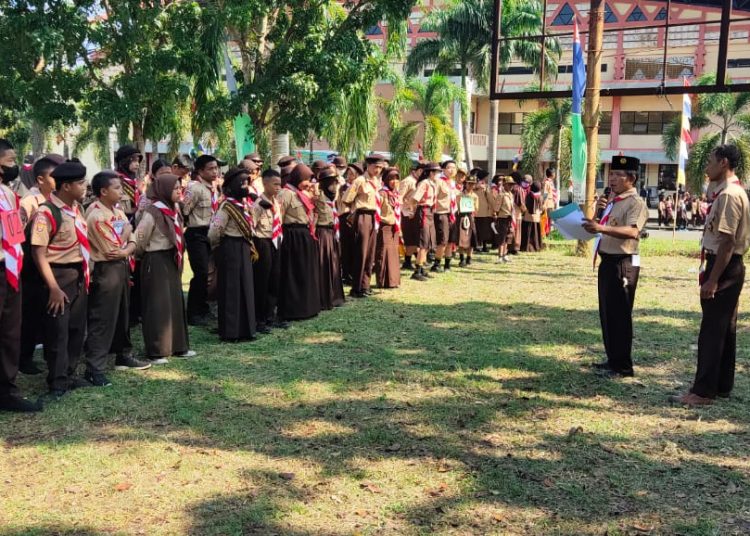 Semarakkan Hari Pramuka ke 61 Kwartir Cabang Gerakan Pramuka Muara Enim Adakan Perlombaan Sout Serasan Competation IV