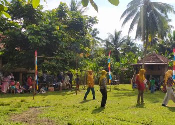 Gelar Lomba sepakbola Ibu Ibu di Desa Tanjung Muning: Bentuk Memeriahkan HUT RI KE-77