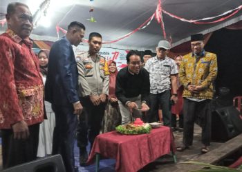 Plt.Camat Muara Enim Hadiri Malam Puncak HUT RI ke 77 Warga Pelawaran