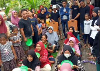 Keseruan lomba”Tujuh Belasan”Ajang Silaturahmi Warga Dusun 04 Desa Ujanmas Baru