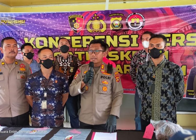 Pelaku Pembunuhan Berencana di Taman Adipura Diringkus Satreskrim Muara Enim