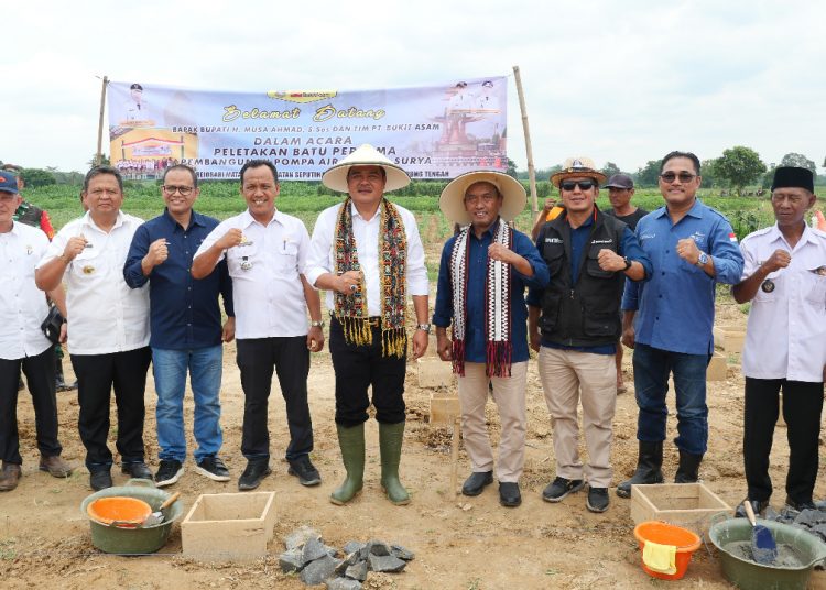 Bukit Asam Bangun PLTS Irigasi Untuk 150 Hektar Sawah di Lampung Tengah
