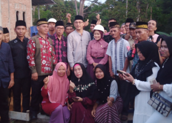 Peletakan Batu Pertama Pembangunan Mushola An Nur Nungseh di Dusun 03 Ujanmas Baru
