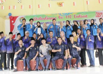 KKN PGRI Palembang Sukses Gelar Jalan Sehat Dalam Rangka Hari Jadi Desa Gunung Megang Luar ke 110 Tahun