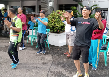 AWPI Muara Enim Ramaikan Jalan Santai Dan Senam