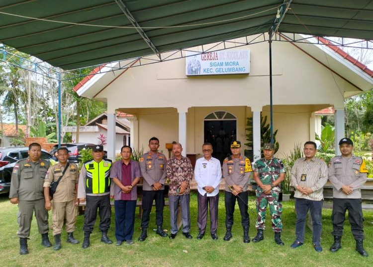 Kapolres Muara Enim Turun Dan Cek Gereja di Gelumbang