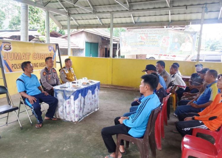 AKP Alpian Giat Jum’at Curhat di Desa Rami Pasai Benakat Dipenuhi Warga