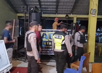 Polsek Gunung Megang Kembali Bubarkan Orgen Musik Remix di Kawasan Belimbing Muara Enim