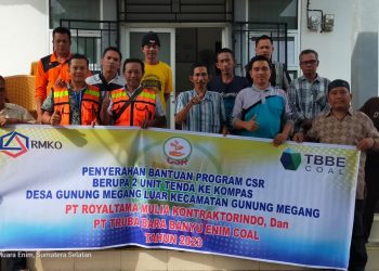 PT RMKO Dan PT TBBE Realisasikan Bantuan CSR ke Masyarakat Gunung Megang Luar