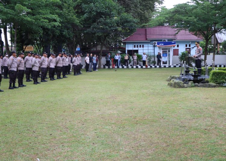 Hijrah Itu Lebih Baik, Pesan Moral Kapolres Pada Apel Personil Polres Muara Enim