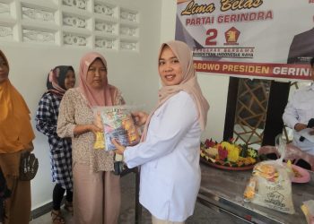 HUT Partai Gerindra ke- 15 Ponira Salurkan Bantuan Usaha & 500 Paket Sembako