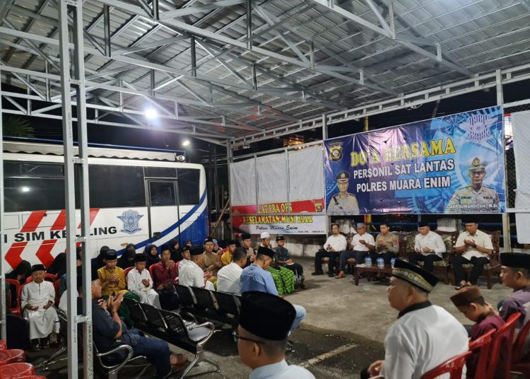 Satlantas Polres Muara Enim Gelar Doa Bersama