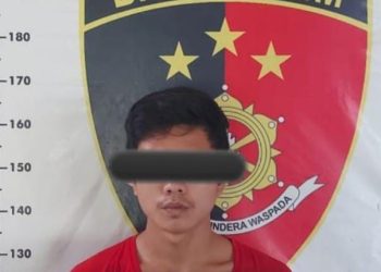 Maling HP Warga Petar Luar Sungai Rotan Muara Enim Diamankan Polisi