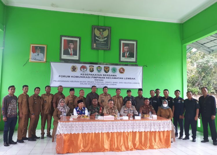 Forkopimcam Lembak Muara Enim Sepakat Hiburan Musik Malam Dilarang