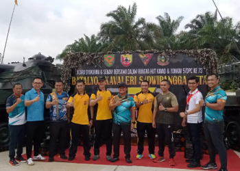 Sinergitas TNI – Polri di HUT ke- 73 Kavaleri TNI AD Dan Yonkav 5/ DPC