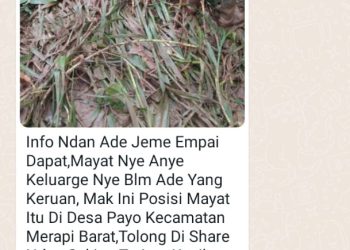 Pasca Banjir Bandang di Lahat Viral di Grup WA Info Muara Enim Penemuan Mayat