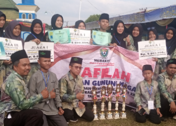 Kafilah kecamatan Gunung Megang Meraih Juara di MTQ ke-39 Tingkat kebupaten Muara Enim