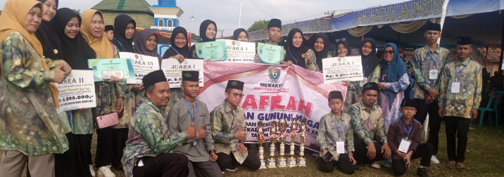Kafilah kecamatan Gunung Megang Meraih Juara di MTQ ke-39 Tingkat kebupaten Muara Enim