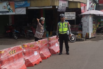 Lakukan Strong Point Antisipasi Macet Jelang Buka Puasa Ramadan