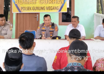 Polsek Gunung Megang Ajak Masyarakat Jaga Kamtibmas