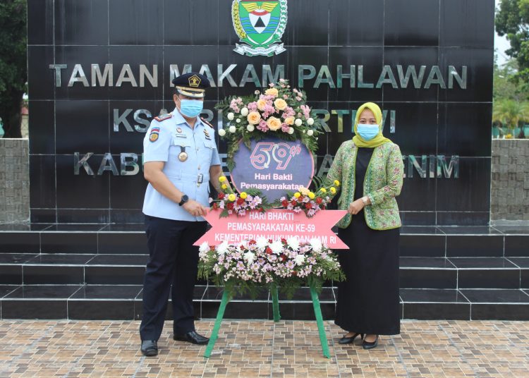Hari Bhakti Pemasyarakatan ke – 59 Lapas Kelas IIB Ziarah Taman Makam Pahlawan Ksatria Pertiwi