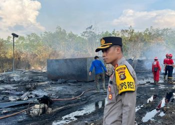 Gudang BBM Ilegal Simpang Tanjung Belimbing Terbakar, Kapolres Muara Enim: Pemilik Gudang Sudah Diamankan
