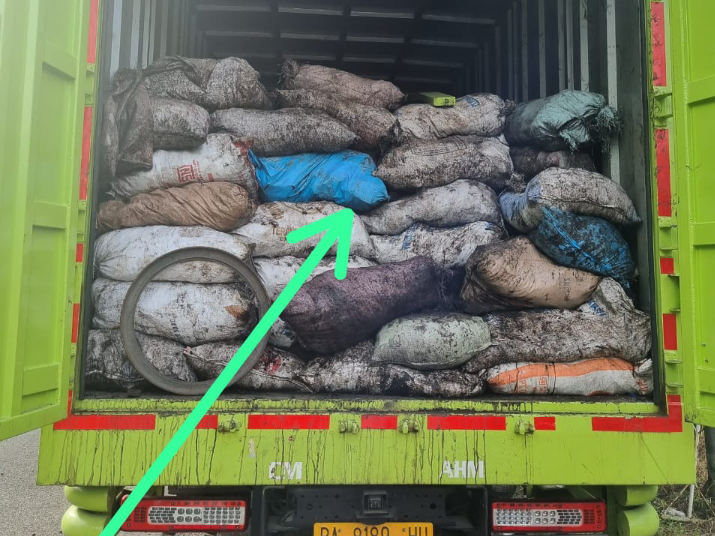 Simpan Batu Bara Ilegal Mobil Box Tujuan Kota Bandung Ditangkap Polres Muara Enim