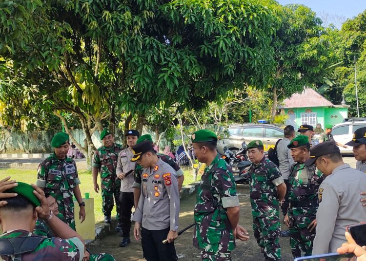 Kapolres Muara Enim Sambangi Koramil Gelumbang