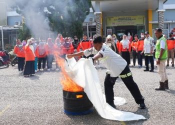 Bukit Asam Gelar Pelatihan Tanggap Darurat Bencana Kebakaran