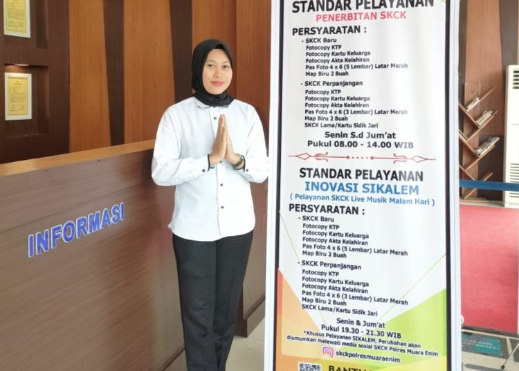 Ini Jam Operasional Pelayanan SKCK di Polres Muara Enim