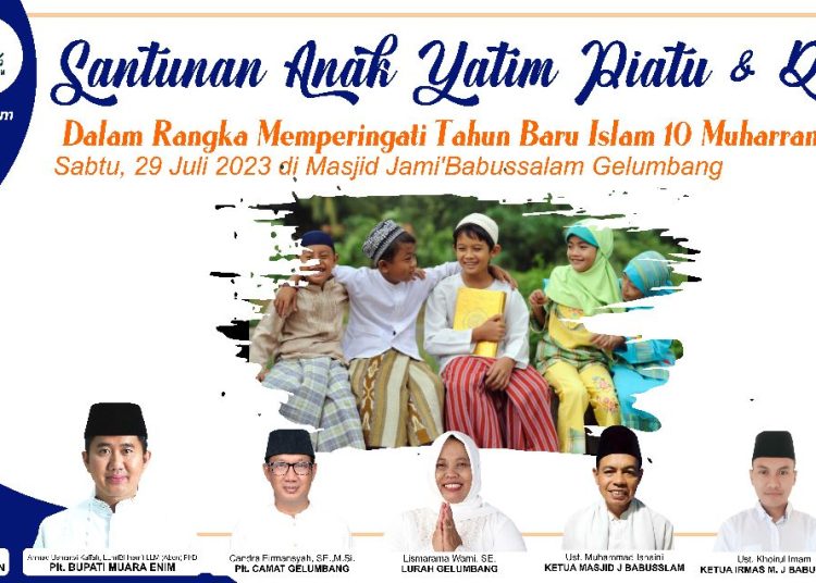 IRMAS Undang Gubernur Sumsel Santunan Anak Yatim & Kaum Dhuafa di Masjid Jami’Babussalam Gelumbang