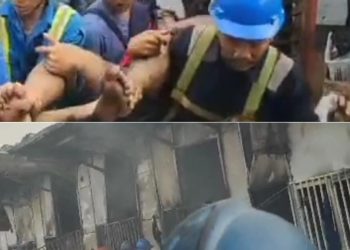 Mess GPEC Blok 11 PLTU Sumsel 1 Rambang Niru Terbakar, 1 Korban Dilarikan ke Rumah Sakit