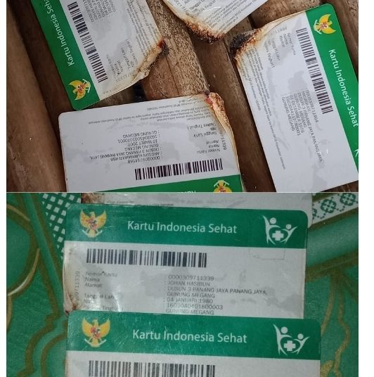 Kartu Indonesia Sehat Diduga Dibakar Oknum Sekdes, Beredar di Grup WA Info Muara Enim