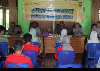 Jum’at Curhat di Desa Kepur Muara Enim Warga Minta Balap Liar Hingga Narkoba Diberantas