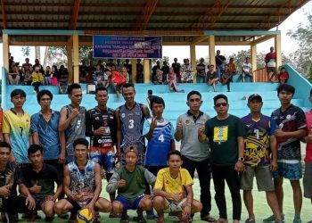 Karang Taruna Lebak Budi Gelar Pertandingan Persahabatan Bola Voli