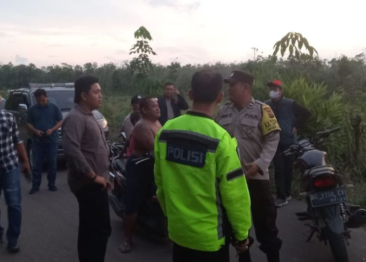 Polsek Lembak Razia & Bubarkan Balap Liar di Belida Darat