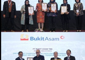 Terapkan Standar GRC Tinggi, PT Bukit Asam Borong 4 Penghargaan