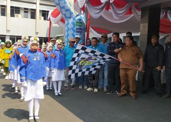 Meriahkan HUT RI ke-78, DPD KNPI Muara Enim Gelar Lomba Gerak Jalan Indah Tingkat SD & SMP