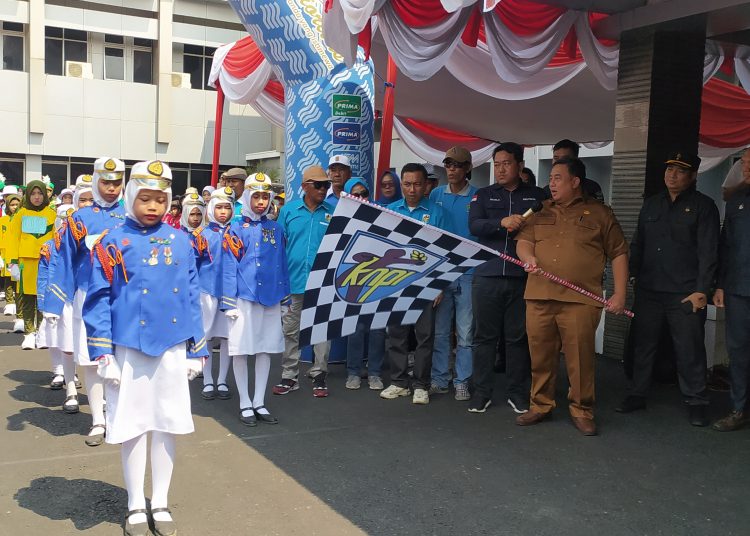 Meriahkan HUT RI ke-78, DPD KNPI Muara Enim Gelar Lomba Gerak Jalan Indah Tingkat SD & SMP